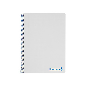 LIDERPAPEL Wonder Cuaderno, espiral, A4, tapa de plástico, 80 hojas, 90 gr, cuadriculado 4 x 4 mm, con margen, gris LIDERPAPEL Wonder Cuaderno, espiral, A4, tapa de plástico, 80 hojas, 90 gr, cuadriculado 4 x 4 mm, con margen, gris