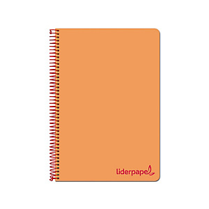 LIDERPAPEL Wonder Cuaderno, espiral, A4, tapa de plástico, 80 hojas, 90 gr, cuadriculado 4 x 4 mm, con margen, naranja LIDERPAPEL Wonder Cuaderno, espiral, A4, tapa de plástico, 80 hojas, 90 gr, cuadriculado 4 x 4 mm, con margen, naranja