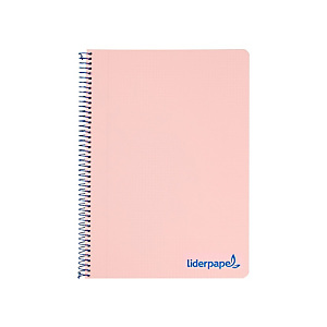 LIDERPAPEL Wonder Cuaderno, espiral, A4, tapa de plástico, 80 hojas, 90 gr, cuadriculado 4 x 4 mm, con margen, rosa LIDERPAPEL Wonder Cuaderno, espiral, A4, tapa de plástico, 80 hojas, 90 gr, cuadriculado 4 x 4 mm, con margen, rosa