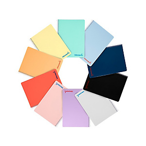 LIDERPAPEL Wonder Cuaderno, espiral, A4, tapa de plástico, 80 hojas, 90 gr, milimetrado 2 mm, con margen, colores surtidos LIDERPAPEL Wonder Cuaderno, espiral, A4, tapa de plástico, 80 hojas, 90 gr, milimetrado 2 mm, con margen, colores surtidos