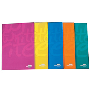 liderpapel Write Cuaderno grapado, A5, cuadriculado, 80 hojas, cubierta blanda cartón plastificado, colores surtidos liderpapel Write Cuaderno grapado, A5, cuadriculado, 80 hojas, cubierta blanda cartón plastificado, colores surtidos