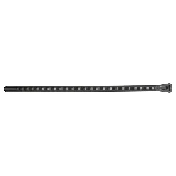 Lien réutilisable noir 250 x 7,6 mm - 6