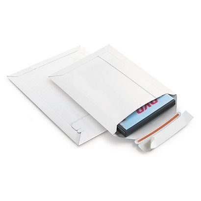 Lightbag - hvite konvolutter av kartong 215x270mm - 1