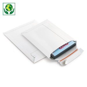 Lightbag - vita kuvert av kartong