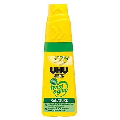 Lijm UHU Twist & Glue zonder oplosmiddel 35 ml  permanente hechting - 1
