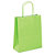 Lime green mini kraft custom printed bags - 180x220x80mm - 1 colour, 2 sides - 1