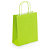 Lime green mini kraft custom printed bags - 180x220x80mm - 2 colours, 1 side - 1