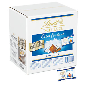 LINDT Chocolats au lait Excellence Lindt, paquet de 200 mini