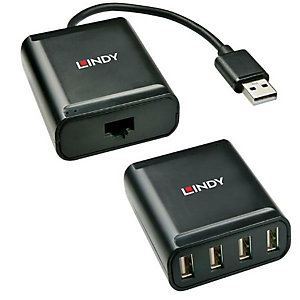 lindy, accessori monitor, extender usb 2.0 4 porte, 42679