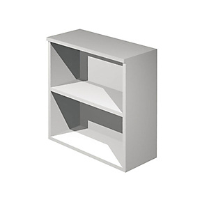 Linea Ambra/Linea Concept Mobile basso a giorno, cm 80 x 44 x 72 h, Grigio metallizzato Linea Ambra/Linea Concept Mobile basso a giorno, cm 80 x 44 x 72 h, Grigio metallizzato