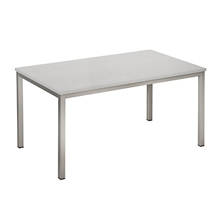 Linea Cook Tavolo mensa, 140 x 80 x 72, Rovere Bianco Linea Cook Tavolo mensa, 140 x 80 x 72, Rovere Bianco