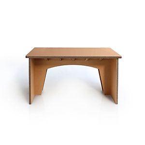 Linea EcoDesign Scrivania in cartone Magnolia, 140 x 80 x 77 cm, Avana Linea EcoDesign Scrivania in cartone Magnolia, 140 x 80 x 77 cm, Avana