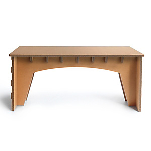 Linea EcoDesign Scrivania in cartone Magnolia, 160 x 80 x 77 cm, Avana Linea EcoDesign Scrivania in cartone Magnolia, 160 x 80 x 77 cm, Avana