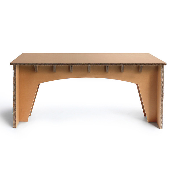 Linea EcoDesign Scrivania in cartone Magnolia, 160 x 80 x 77 cm,  Avana