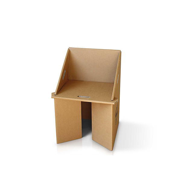 Linea EcoDesign Sedia richiudibile in cartone Mimosa, 55 x 50 x 68 cm, Avana - 1