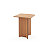Linea EcoDesign Tavolino quadrato alto in cartone Sequoia, 75 x 75 x 100 cm, Avana - 1