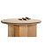 Linea EcoDesign Tavolino tondo in cartone Sequoia, ø 75 x h 72 cm, Avana - 2
