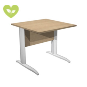 Linea Elite Portacomputer, 80 x 80 x 72 cm, Piano Rovere, Gambe metalliche effetto Cromato Linea Elite Portacomputer, 80 x 80 x 72 cm, Piano Rovere, Gambe metalliche effetto Cromato