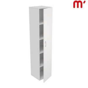 Linea Essenza e Pure Mobile alto, 1 anta battente a destra, 45 x 45 x 210 cm, Struttura Bianca, Anta Bianca Linea Essenza e Pure Mobile alto, 1 anta battente a destra, 45 x 45 x 210 cm, Struttura Bianca, Anta Bianca
