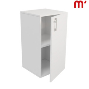 Linea Essenza e Pure Mobile basso, 1 anta battente a destra, 45 x 45 x 85 cm, Struttura Bianca, Anta Bianca Linea Essenza e Pure Mobile basso, 1 anta battente a destra, 45 x 45 x 85 cm, Struttura Bianca, Anta Bianca