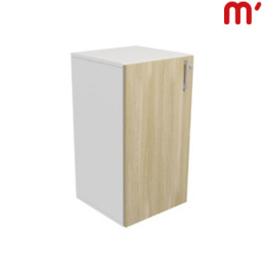 Linea Essenza e Pure Mobile basso, 1 anta battente a sinistra, 45 x 45 x 85 cm, Struttura Bianca, Anta Rovere Linea Essenza e Pure Mobile basso, 1 anta battente a sinistra, 45 x 45 x 85 cm, Struttura Bianca, Anta Rovere