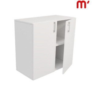 Linea Essenza e Pure Mobile basso, 2 ante battenti, 90 x 45 x 85 cm, Struttura Bianca, Ante Bianche Linea Essenza e Pure Mobile basso, 2 ante battenti, 90 x 45 x 85 cm, Struttura Bianca, Ante Bianche