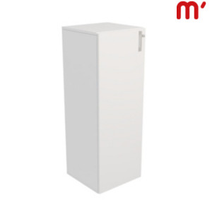 Linea Essenza e Pure Mobile medio, 1 anta battente a sinistra, 45 x 45 x 127 cm, Struttura Bianca, Anta Bianca Linea Essenza e Pure Mobile medio, 1 anta battente a sinistra, 45 x 45 x 127 cm, Struttura Bianca, Anta Bianca