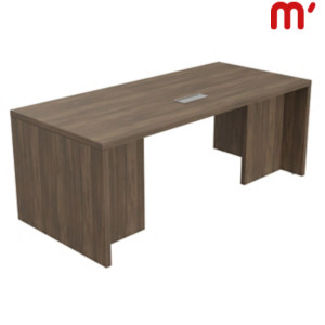 Linea Essenza Scrivania direzionale, Passacavi e canalina, 200 x 90 x 76 cm, Piano Noce Canaletto, Fianchi melaminico Noce canaletto Linea Essenza Scrivania direzionale, Passacavi e canalina, 200 x 90 x 76 cm, Piano Noce Canaletto, Fianchi melaminico Noce canaletto