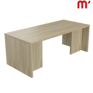 Linea Essenza Scrivania direzionale, Passacavi e canalina, 200 x 90 x 76 , Piano Rovere, Fianchi melaminico Rovere Linea Essenza Scrivania direzionale, Passacavi e canalina, 200 x 90 x 76 , Piano Rovere, Fianchi melaminico Rovere