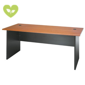 Linea Exclusive Scrivania operativa, 180 x 80 x 72 cm, Piano Ciliegio, Fianchi melaminico Antracite Linea Exclusive Scrivania operativa, 180 x 80 x 72 cm, Piano Ciliegio, Fianchi melaminico Antracite
