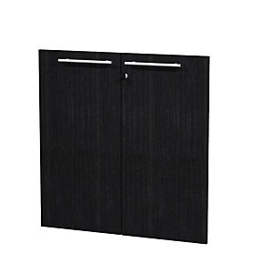 Linea Executive Anta in melaminico per mobile basso, Nero venato (confezione 2 pezzi) Linea Executive Anta in melaminico per mobile basso, Nero venato (confezione 2 pezzi)