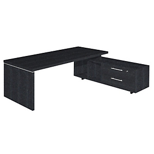 Linea Executive Postazione manager, 225 x 170 x 74 cm, Nero venato Linea Executive Postazione manager, 225 x 170 x 74 cm, Nero venato