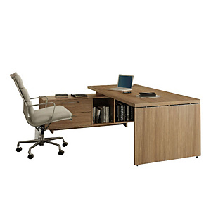 Linea Executive Postazione manager, 225 x 170 x 74 cm, Noce castagno Linea Executive Postazione manager, 225 x 170 x 74 cm, Noce castagno