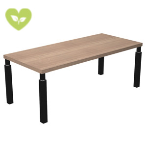 Linea Executive Scrivania direzionale, 180 x 90 x 74 cm, Piano melaminico Noce Castagno, Gambe metalliche Nero Linea Executive Scrivania direzionale, 180 x 90 x 74 cm, Piano melaminico Noce Castagno, Gambe metalliche Nero