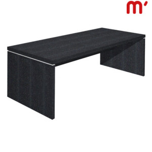 Linea Executive Scrivania direzionale, 210 x 90 x 74 cm, Piano e Fianchi melaminico Nero Venato Linea Executive Scrivania direzionale, 210 x 90 x 74 cm, Piano e Fianchi melaminico Nero Venato