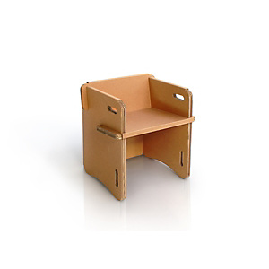 Linea in cartone EcoDesign Sedia interlocutoria Giglio in cartone, cm 56 x 54 x 66 h, Avana Linea in cartone EcoDesign Sedia interlocutoria Giglio in cartone, cm 56 x 54 x 66 h, Avana