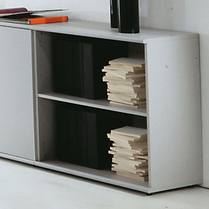 Linea Meeting Armadio basso a giorno, 90 x 45 x 90/93 h cm, Grigio Linea Meeting Armadio basso a giorno, 90 x 45 x 90/93 h cm, Grigio