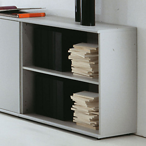 Linea Meeting Armadio medio a giorno, 90 x 45 x 130/133 cm, Grigio Linea Meeting Armadio medio a giorno, 90 x 45 x 130/133 cm, Grigio