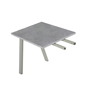 Linea Moon, Allungo laterale per scrivania, 60 x 80 x 72 cm, Grigio cemento Linea Moon, Allungo laterale per scrivania, 60 x 80 x 72 cm, Grigio cemento