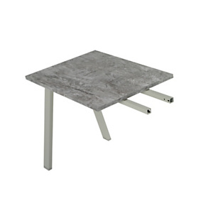 Linea Moon, Allungo laterale per scrivania, 60 x 80 x 72 cm, Legno ossidato Linea Moon, Allungo laterale per scrivania, 60 x 80 x 72 cm, Legno ossidato