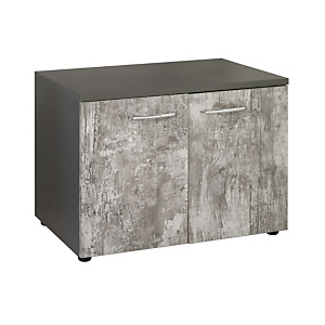Linea Moon, Mobile di servizio, 82 x 56 x 63 cm, Antracite/Legno ossidato Linea Moon, Mobile di servizio, 82 x 56 x 63 cm, Antracite/Legno ossidato