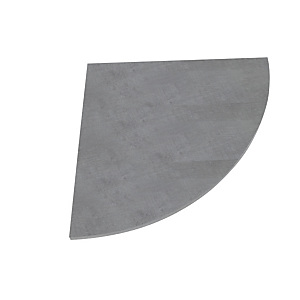 Linea Moon, Raccordo angolare 90°, 80 x 80 cm, Grigio cemento Linea Moon, Raccordo angolare 90°, 80 x 80 cm, Grigio cemento
