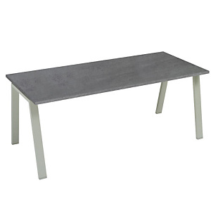 Linea Moon, Scrivania operativa, 160 x 80 x 72 cm, Grigio cemento Linea Moon, Scrivania operativa, 160 x 80 x 72 cm, Grigio cemento