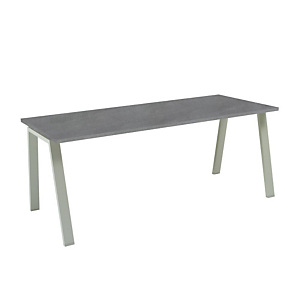 Linea Moon, Scrivania operativa, 180 x 80 x 72 cm, Grigio cemento Linea Moon, Scrivania operativa, 180 x 80 x 72 cm, Grigio cemento