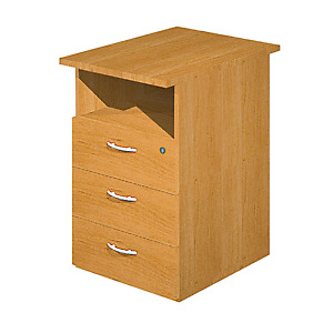 Linea Pronto Cassettiera complementare, 43 x 60 x 72 cm, Noce chiaro Linea Pronto Cassettiera complementare, 43 x 60 x 72 cm, Noce chiaro