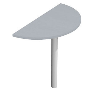 Linea Pronto Estensione per scrivania, cm 80 x 40, Grigio Linea Pronto Estensione per scrivania, cm 80 x 40, Grigio