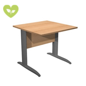 Linea Pronto Portacomputer, 80 x 80 x 72 cm, Piano Faggio, Gambe metalliche a L Antracite Opaco Linea Pronto Portacomputer, 80 x 80 x 72 cm, Piano Faggio, Gambe metalliche a L Antracite Opaco
