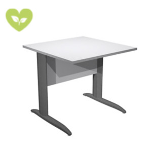 Linea Pronto Portacomputer, 80 x 80 x 72 cm, Piano Grigio, Gambe metalliche a L Antracite Opaco Linea Pronto Portacomputer, 80 x 80 x 72 cm, Piano Grigio, Gambe metalliche a L Antracite Opaco