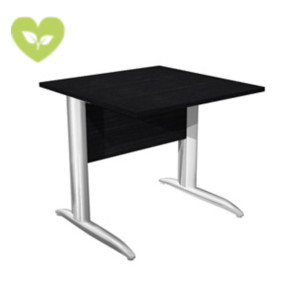 Linea Pronto Portacomputer, 80 x 80 x 72 cm, Piano Nero Venato, Gambe metalliche a L Effetto Cromato Linea Pronto Portacomputer, 80 x 80 x 72 cm, Piano Nero Venato, Gambe metalliche a L Effetto Cromato