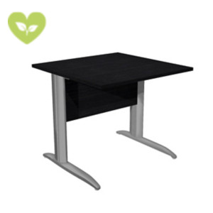 Linea Pronto Portacomputer, 80 x 80 x 72 cm, Piano Nero Venato, Gambe metalliche a L Grigio Alluminio Linea Pronto Portacomputer, 80 x 80 x 72 cm, Piano Nero Venato, Gambe metalliche a L Grigio Alluminio